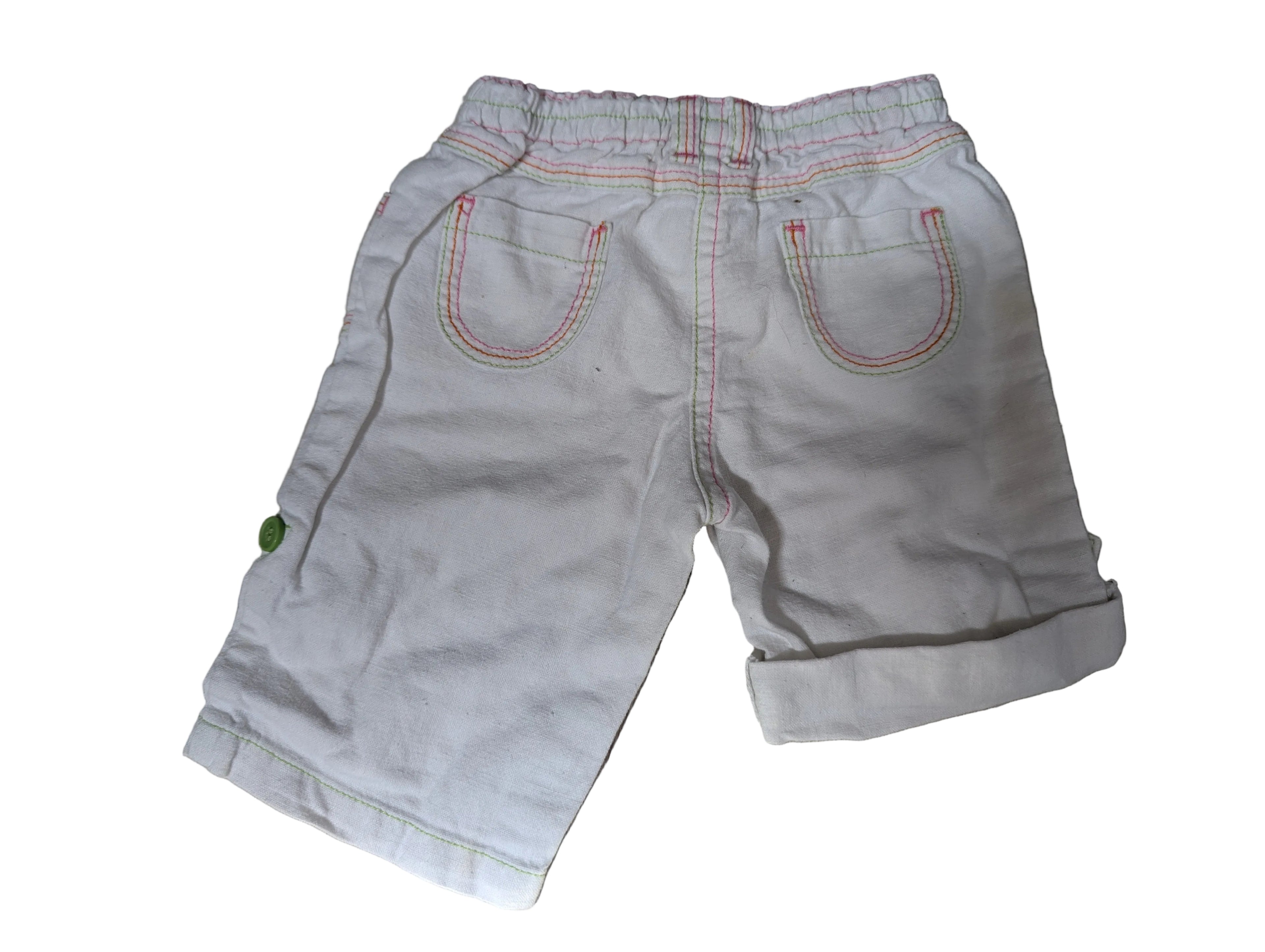 Next - Hose Leinenhose Mädchen Mädchenhose weiss Gr. 50-56