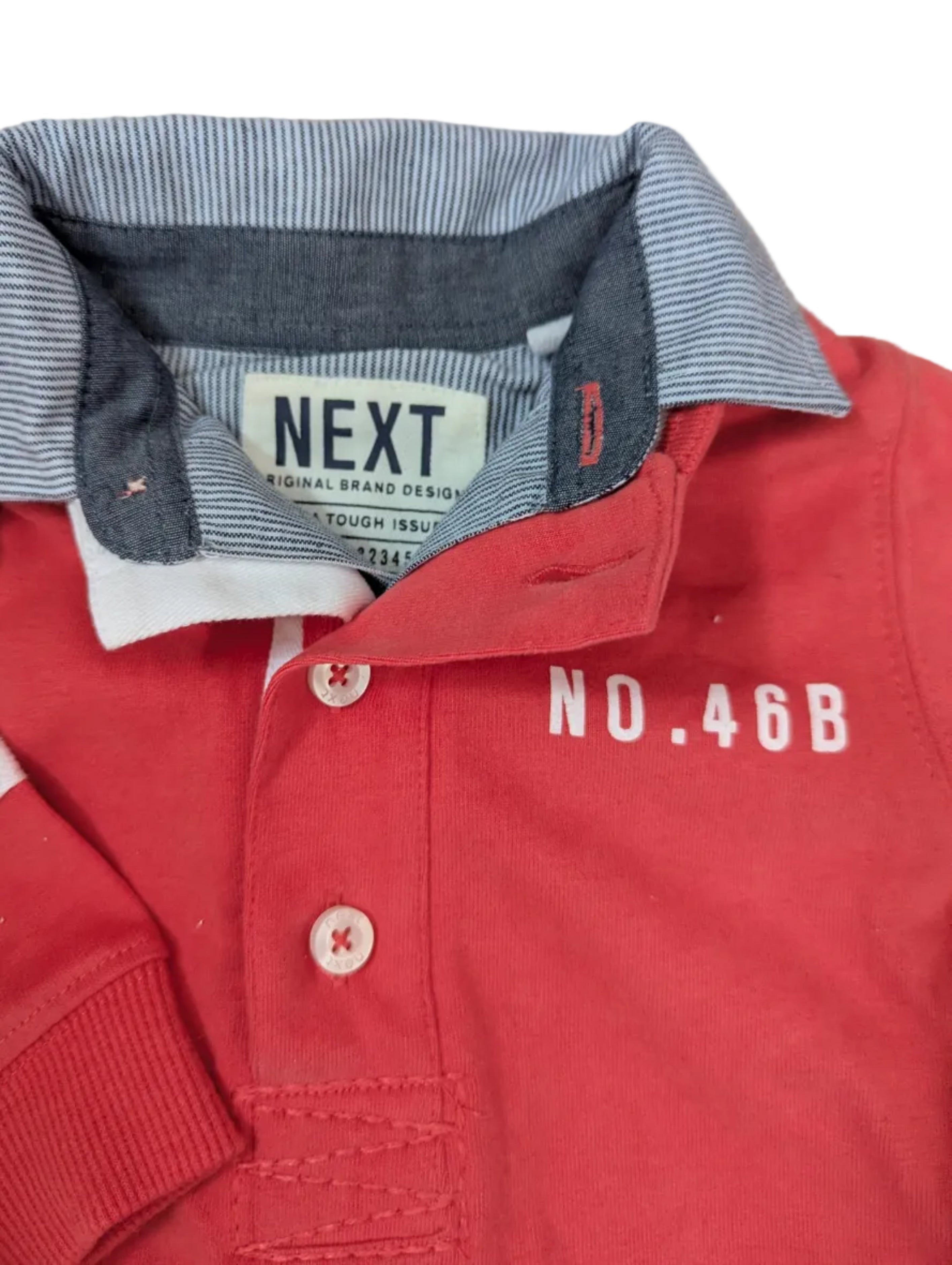 Next - Shirt Langarmshirt Sweatshirt Jungen secondhand orange Gr. 62-68 NEU