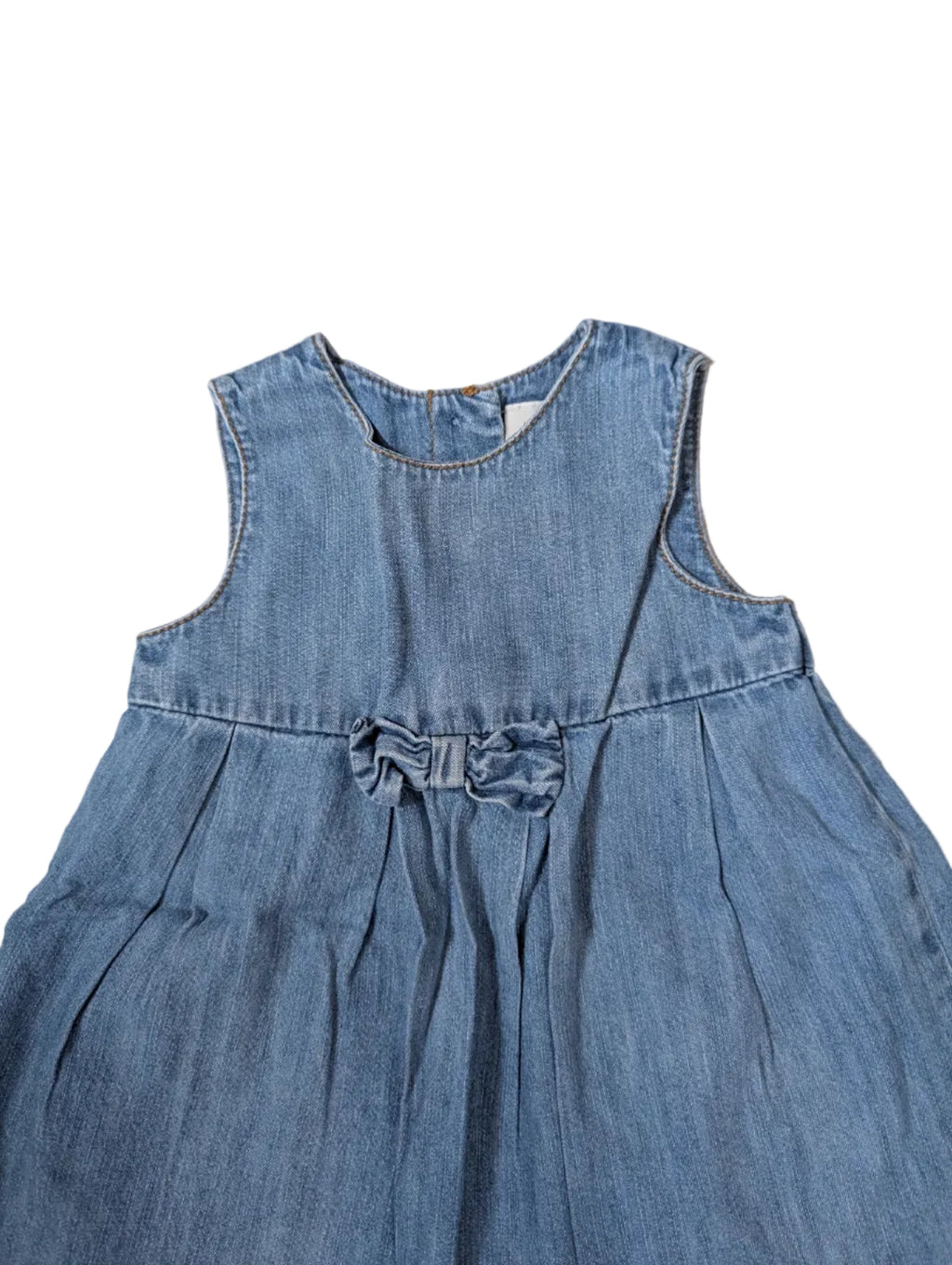 Next - Kleid Jeanskleid blau Mädchenkleid Mädchen secondhand Gr. 74