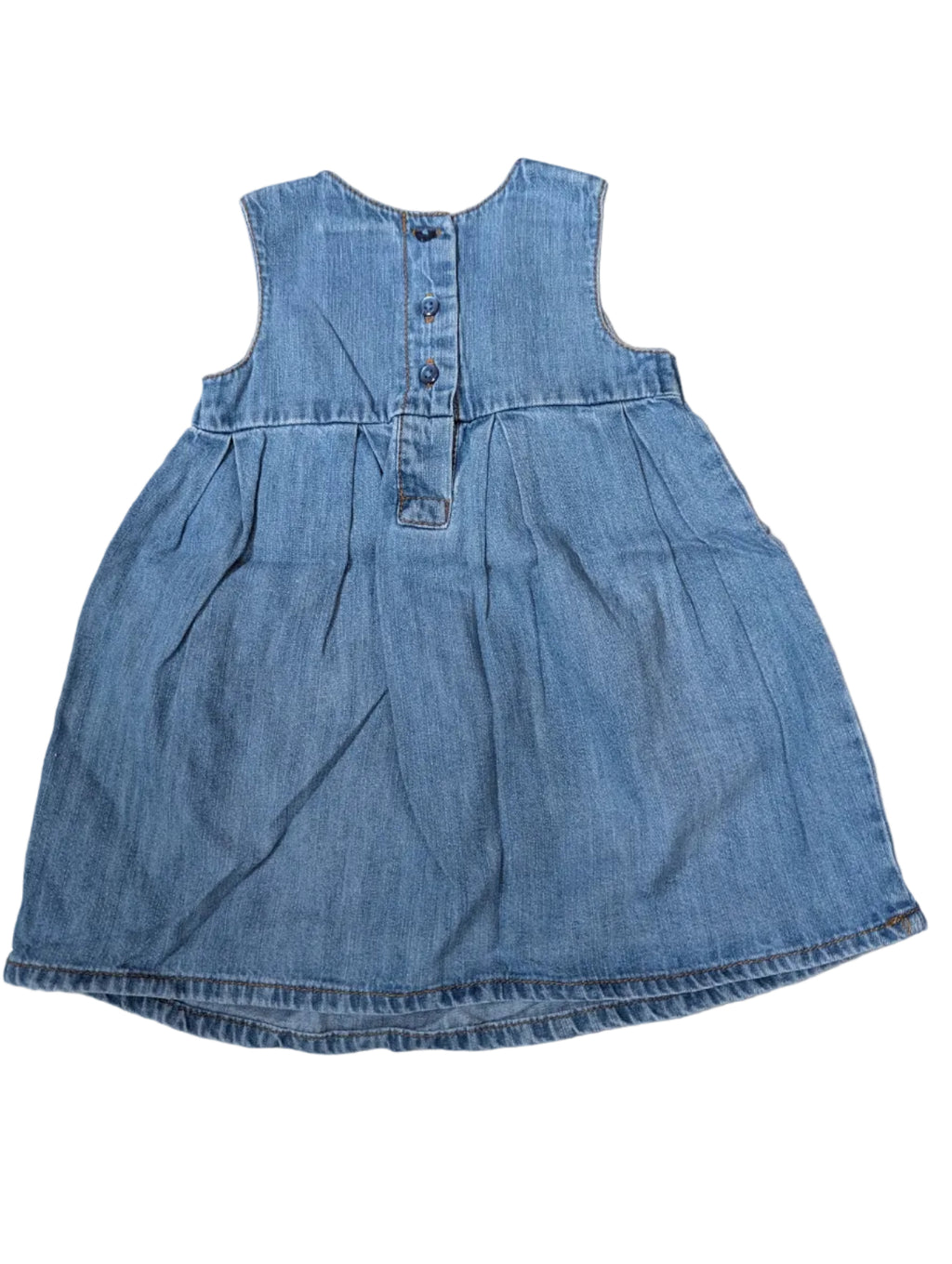 Next - Kleid Jeanskleid blau Mädchenkleid Mädchen secondhand Gr. 74