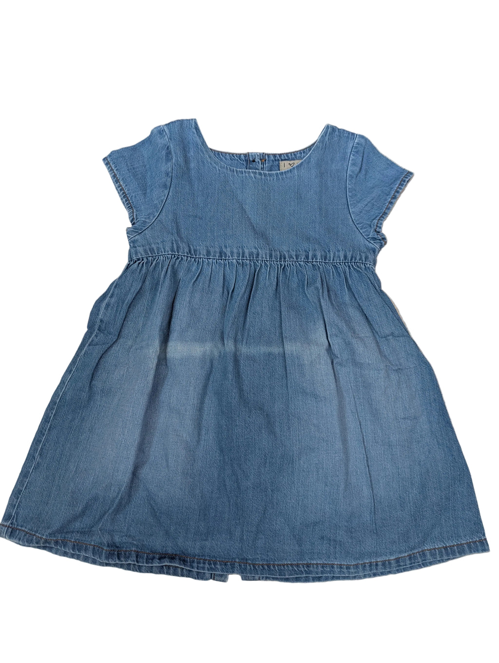 Next - Kleid Jeanskleid Mädchenkleid Mädchen second hand blau Gr. 104