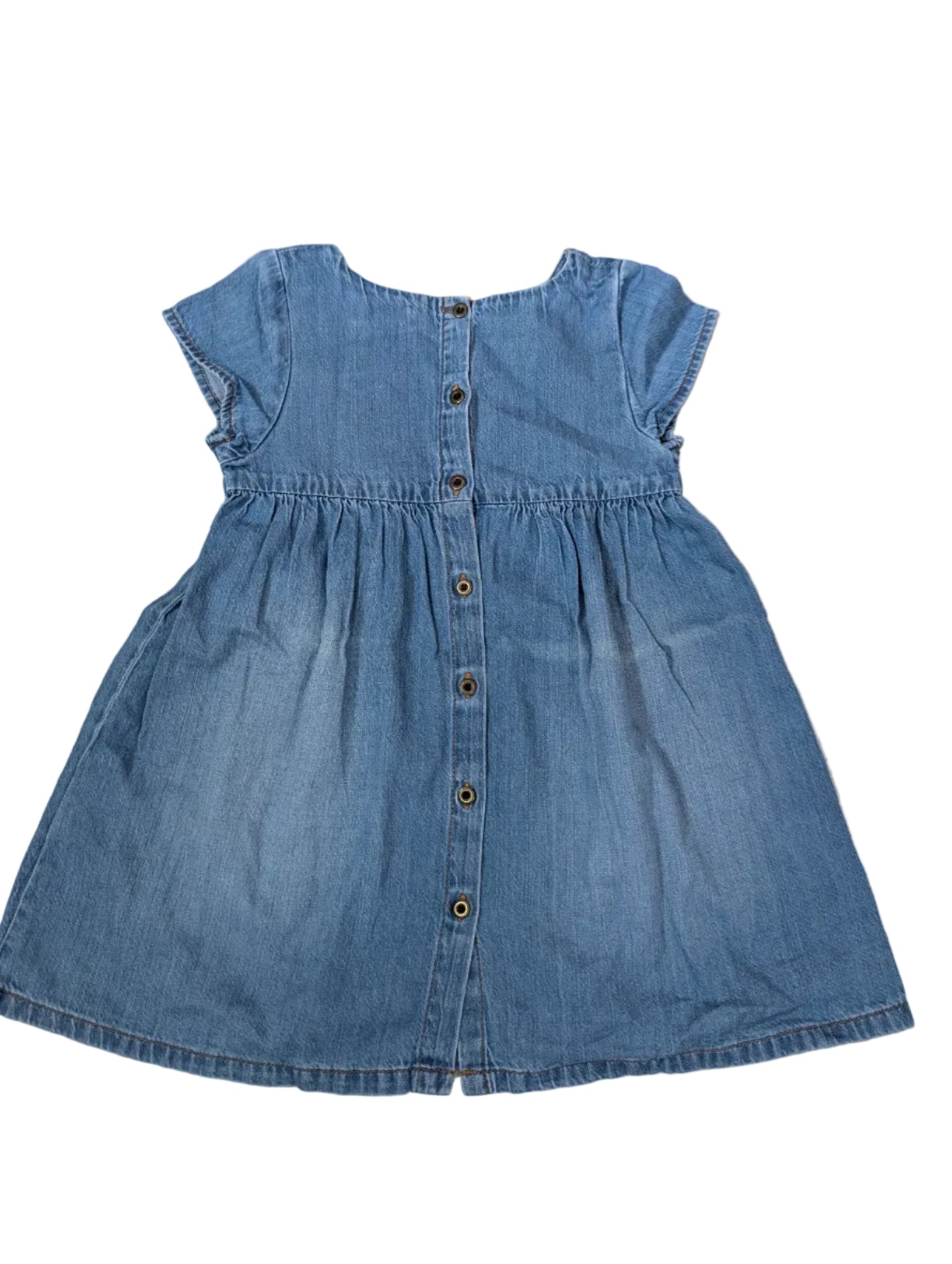 Next - Kleid Jeanskleid Mädchenkleid Mädchen second hand blau Gr. 104