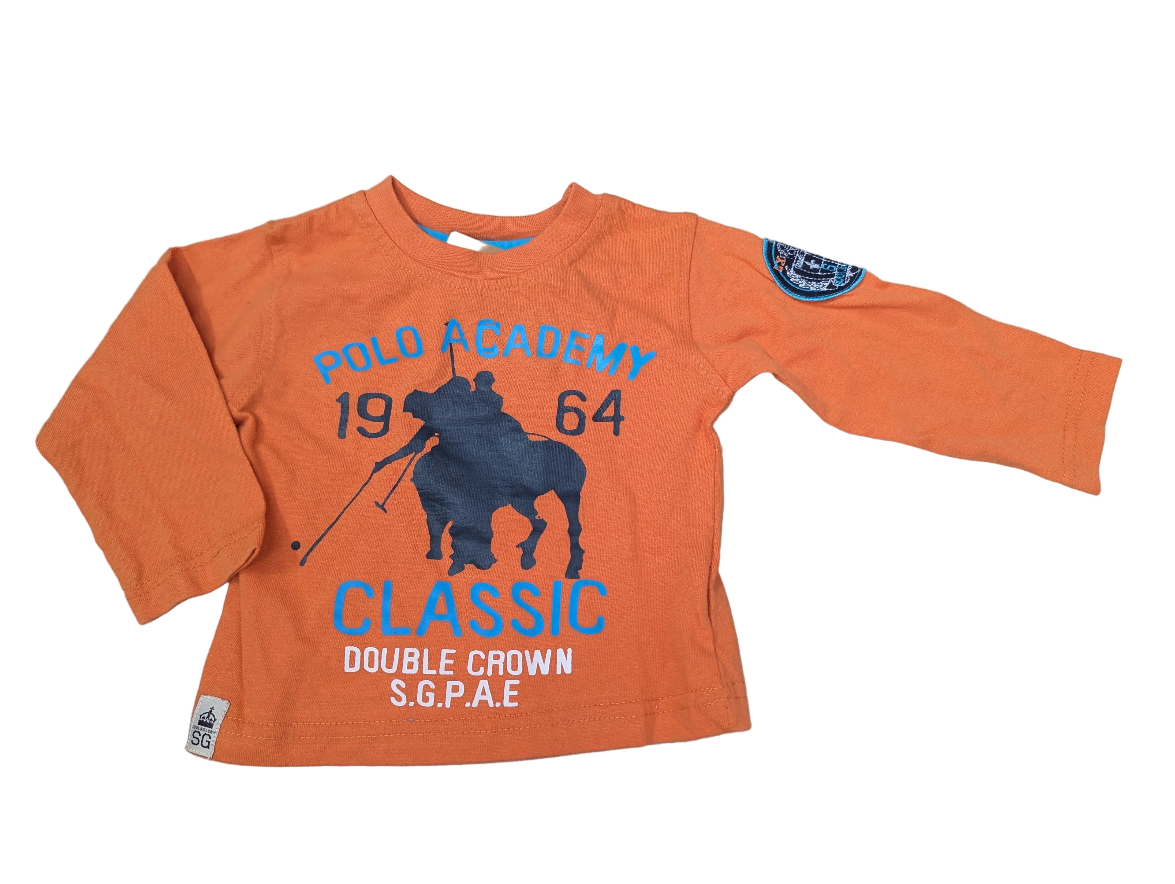 Soul & Glory - Shirt Langarmshirt orange Jungenshirt Polo Academy Gr. 68-80 NEU