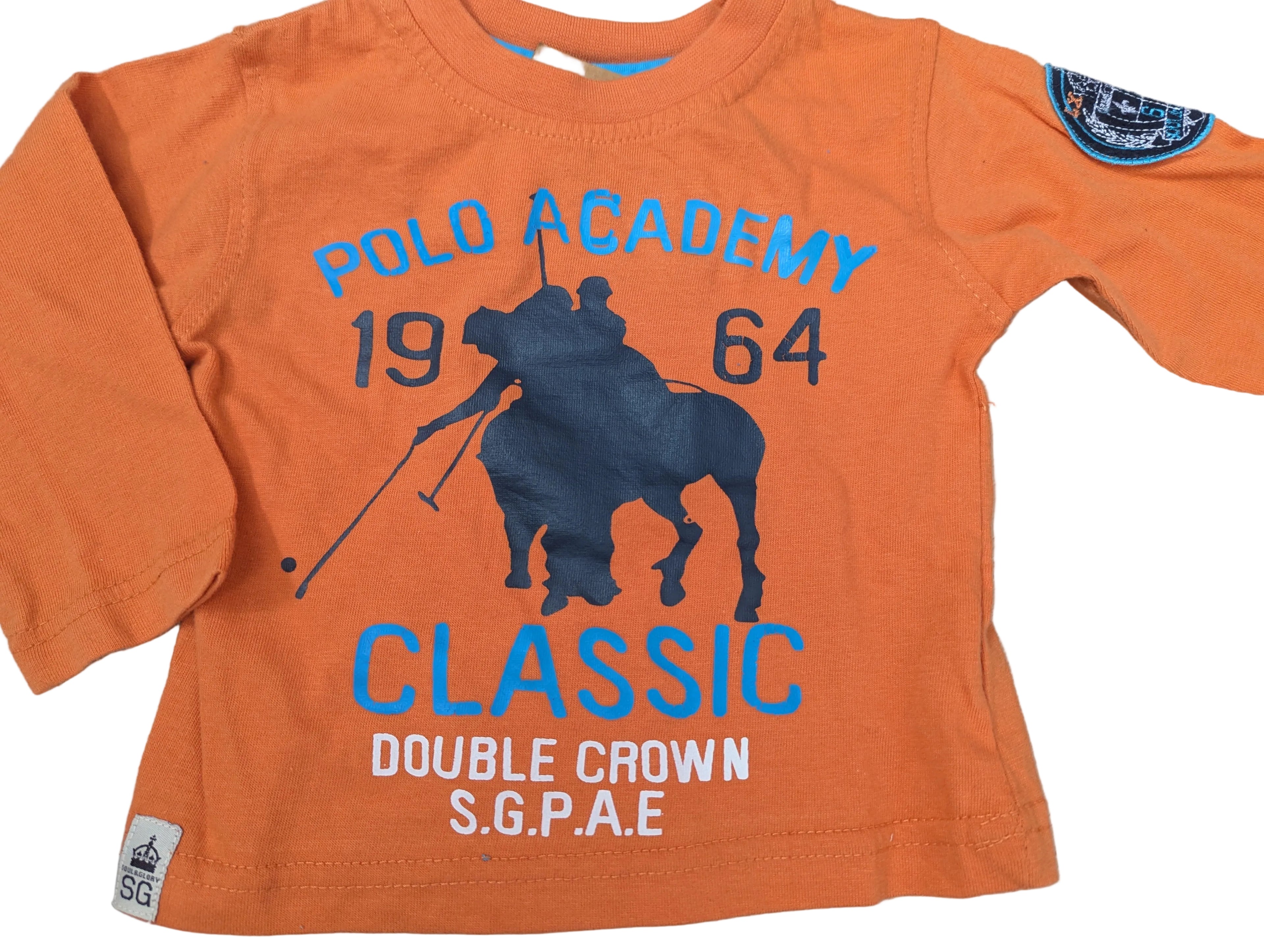 Soul & Glory - Shirt Langarmshirt orange Jungenshirt Polo Academy Gr. 68-80 NEU