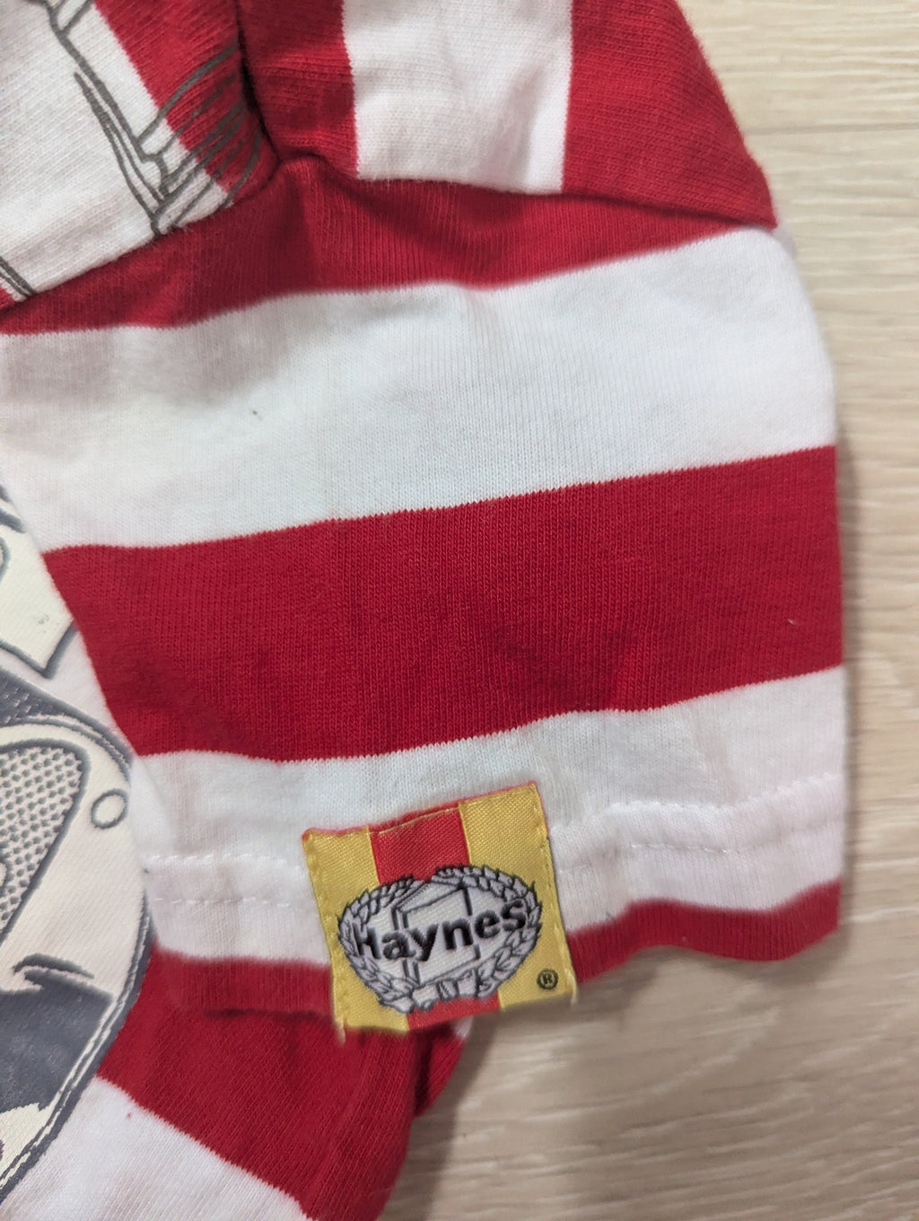 Next - Shirt Jungenshirt rot weiss Bob der Baumeister Roley second hand Gr. 74