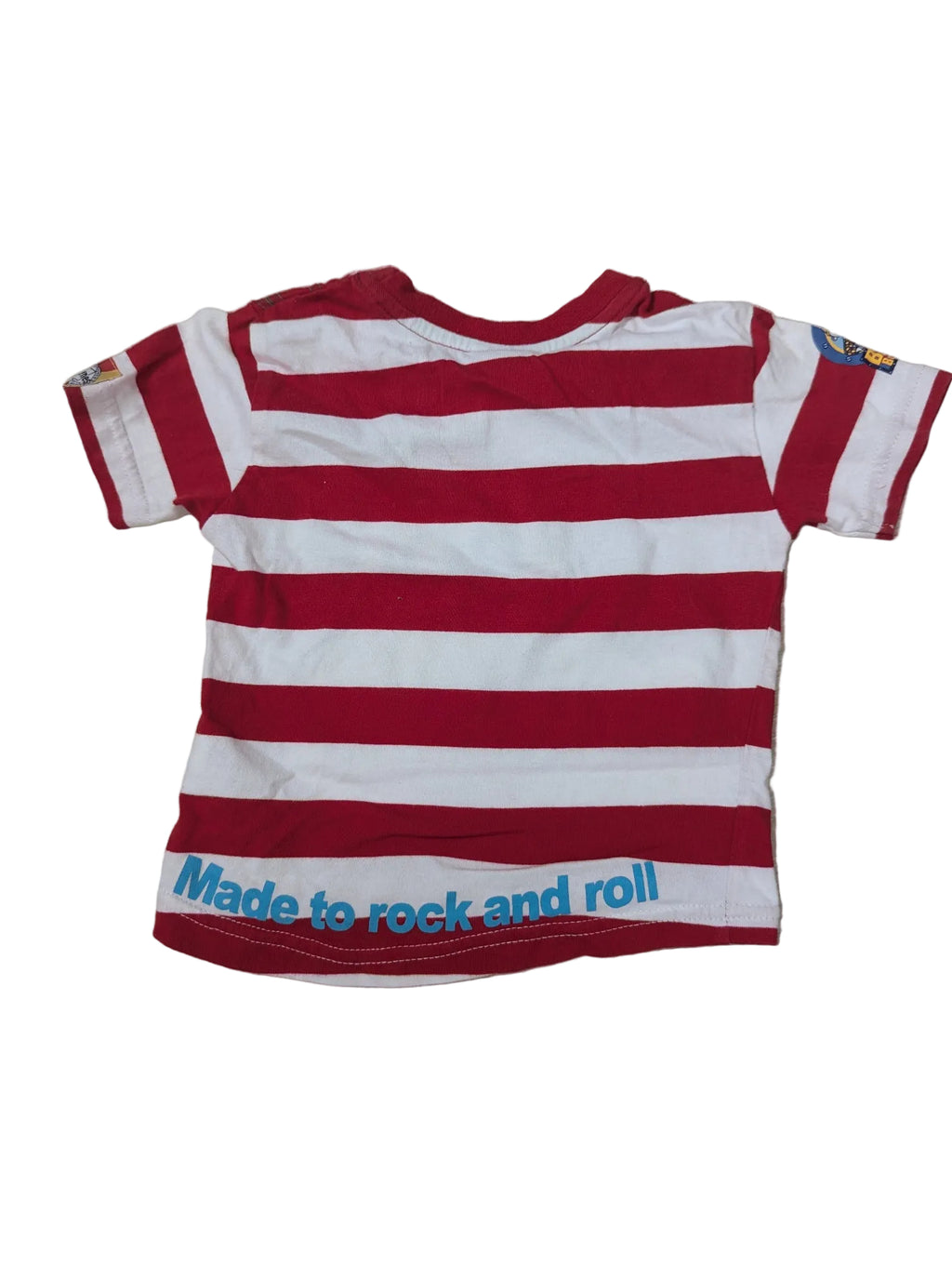 Next - Shirt Jungenshirt rot weiss Bob der Baumeister Roley second hand Gr. 74
