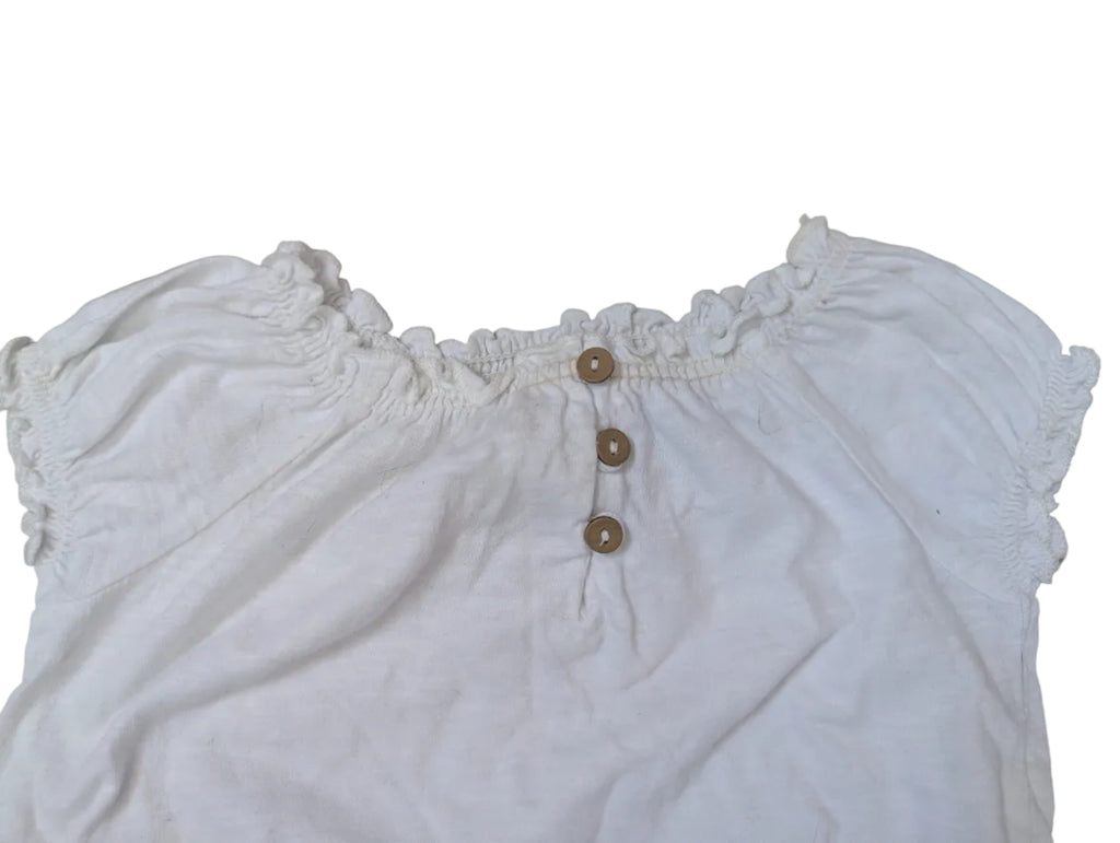 Next - Shirt Top Mädchenshirt second hand Mädchen weiss Gr. 74