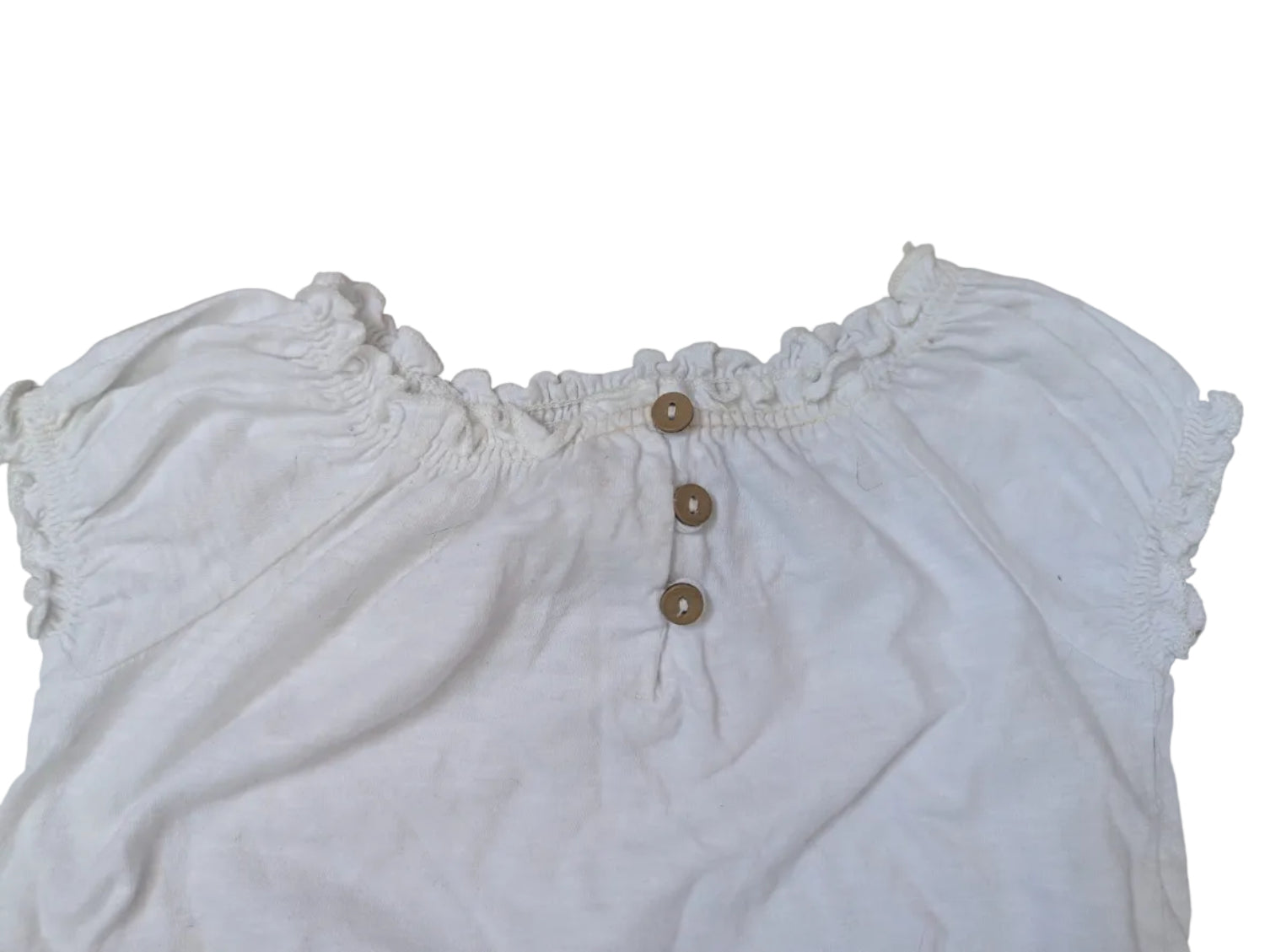 Next - Shirt Top Mädchenshirt second hand Mädchen weiss Gr. 74