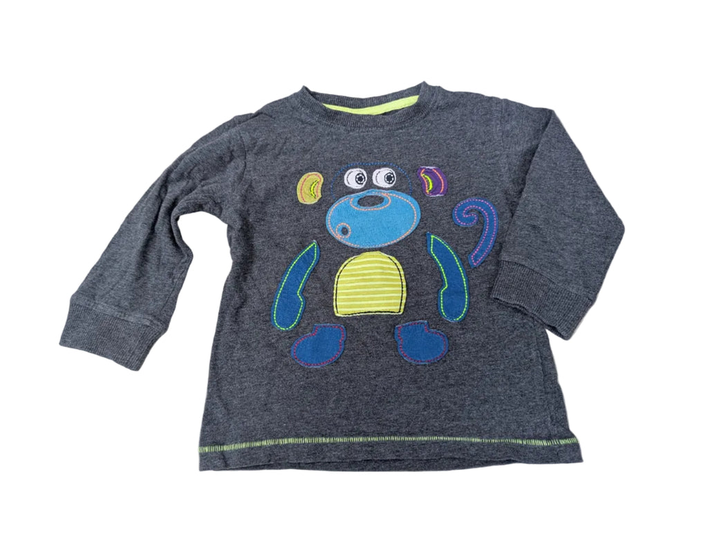 Next - Shirt Langarmshirt Jungenshirt Jungen second hand grau Gr. 86
