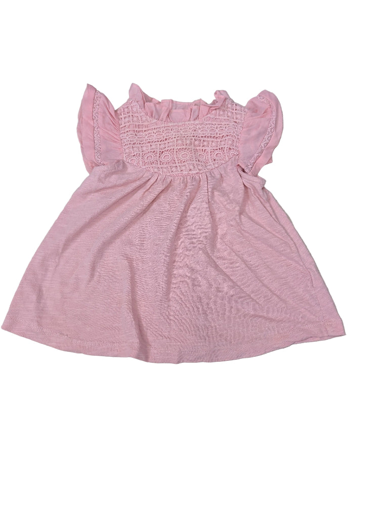 Next - Kleid Tunika Mädchenkleid Shirt rosa secondhand Gr. 80