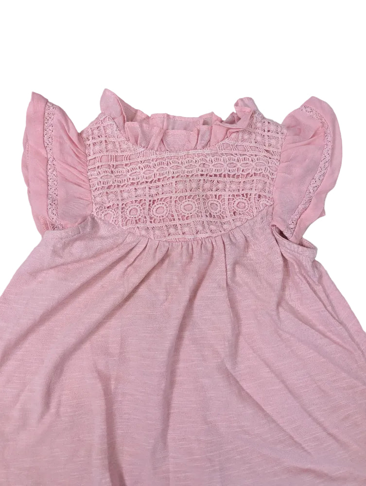 Next - Kleid Tunika Mädchenkleid Shirt rosa secondhand Gr. 80