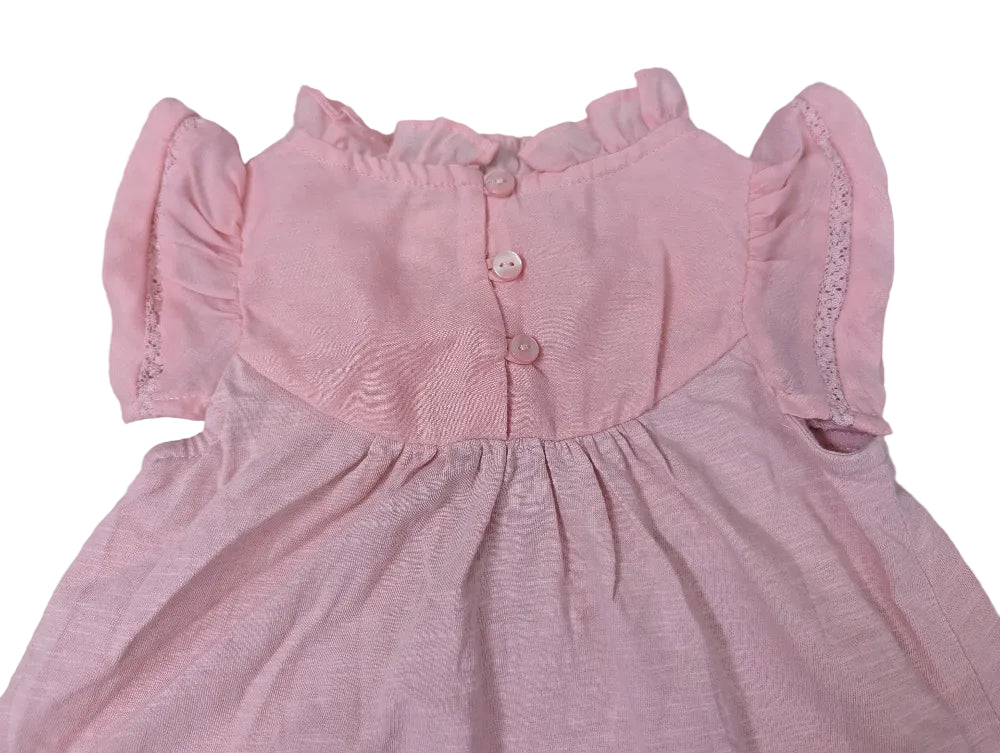 Next - Kleid Tunika Mädchenkleid Shirt rosa secondhand Gr. 80
