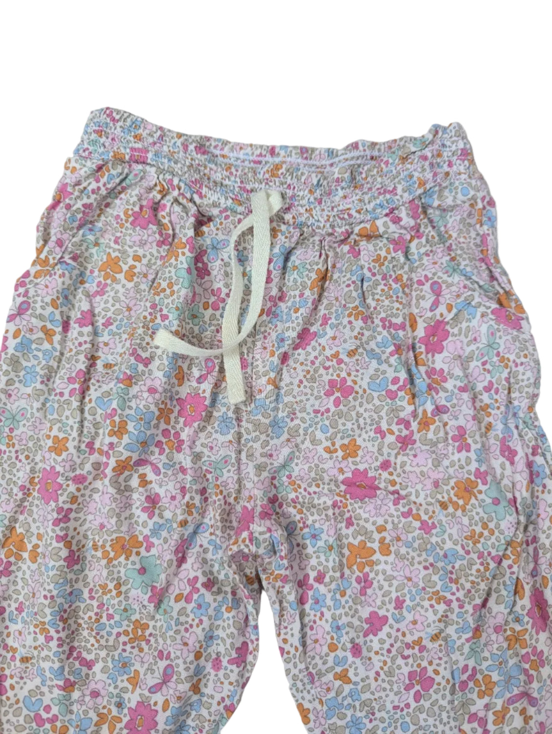 Next - Leichte Hose Mädchenhose Sommer Blumen Mädchen second hand Gr. 86