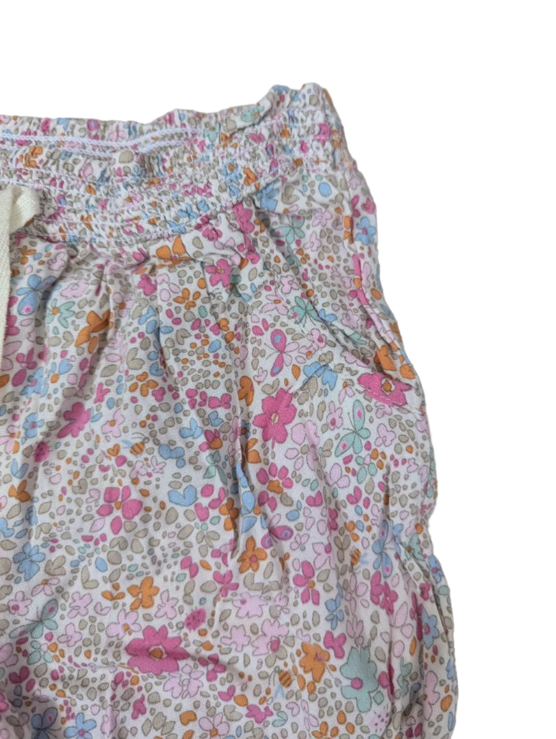 Next - Leichte Hose Mädchenhose Sommer Blumen Mädchen second hand Gr. 86