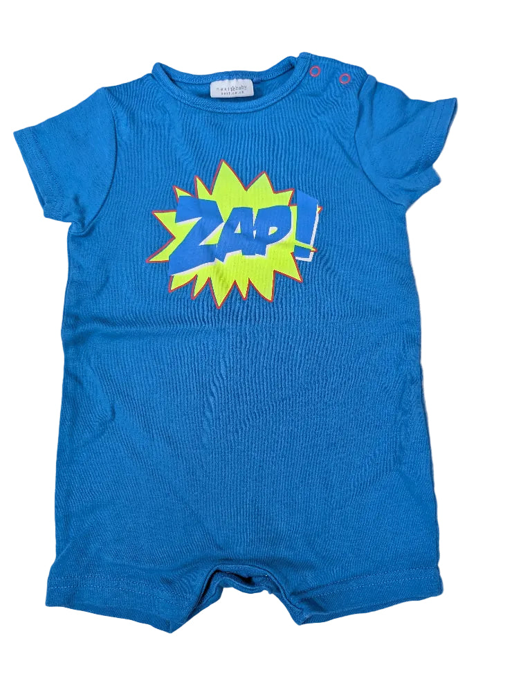 Next - Strampler Overall Spieler blau "Zap" Gr. 62-68