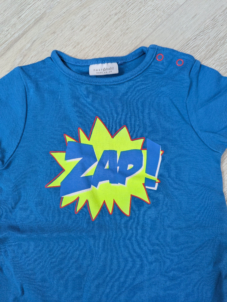 Next - Strampler Overall Spieler blau "Zap" Gr. 62-68