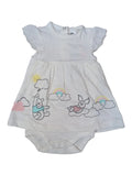 Ernstings Disney Baby - Kleid Body Mädchen weiss Winnie the Pooh Gr. 62/68 NEU