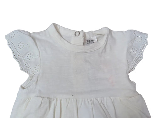 Disney Baby Kleid + Body Mädchen "Winnie the Pooh" weiß Gr. 62/68 – NEU