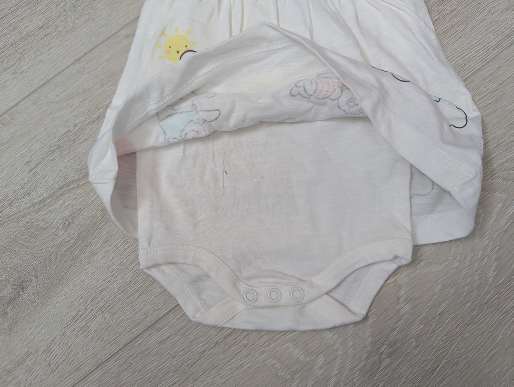Ernstings Disney Baby - Kleid Body Mädchen weiss Winnie the Pooh Gr. 62/68 NEU