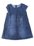 Next - Kleid Mädchenkleid Jeanskleid blau Mädchen second hand Gr. 86
