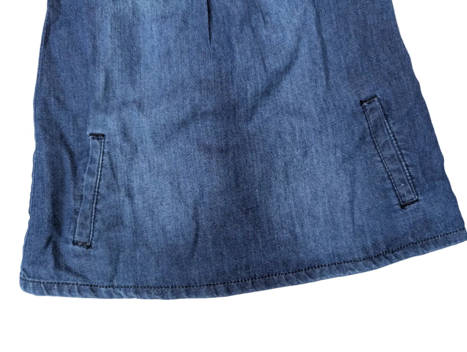 Next - Kleid Mädchenkleid Jeanskleid blau Mädchen second hand Gr. 86