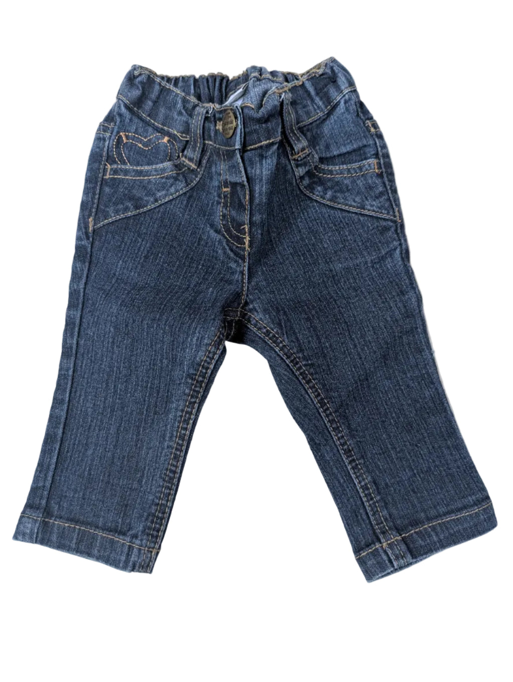 Next - Jeanshose Jeans Mädchenhose blau Mädchen secondhand Gr. 62-68