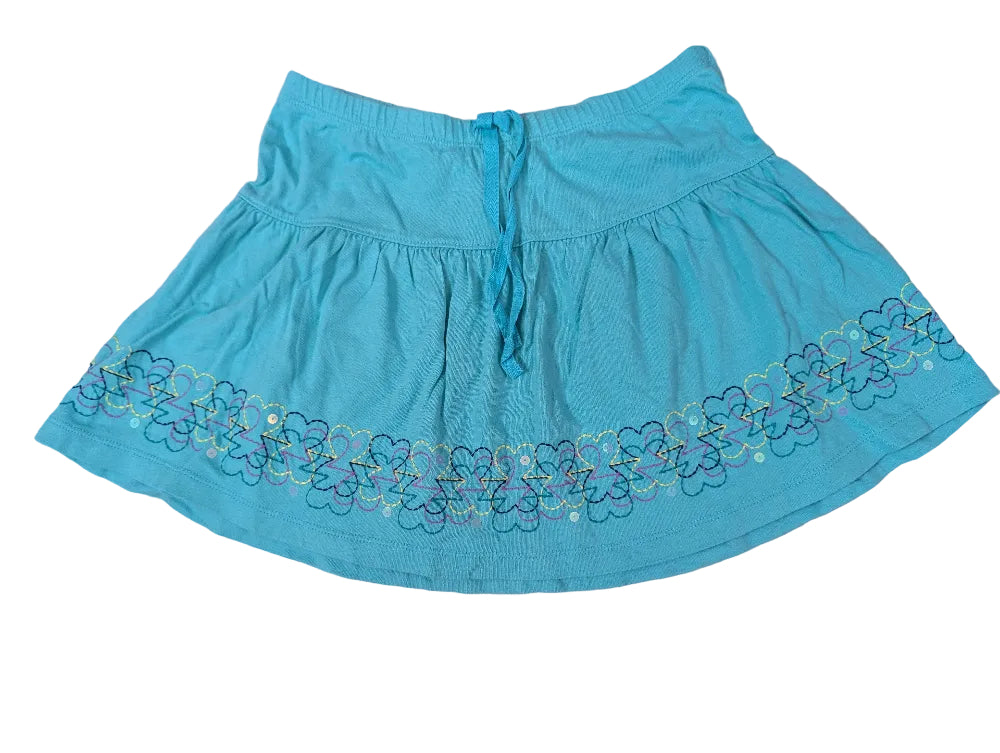 Old Navy Mädchenrock blau mit Stickerei – Gr. 122/128