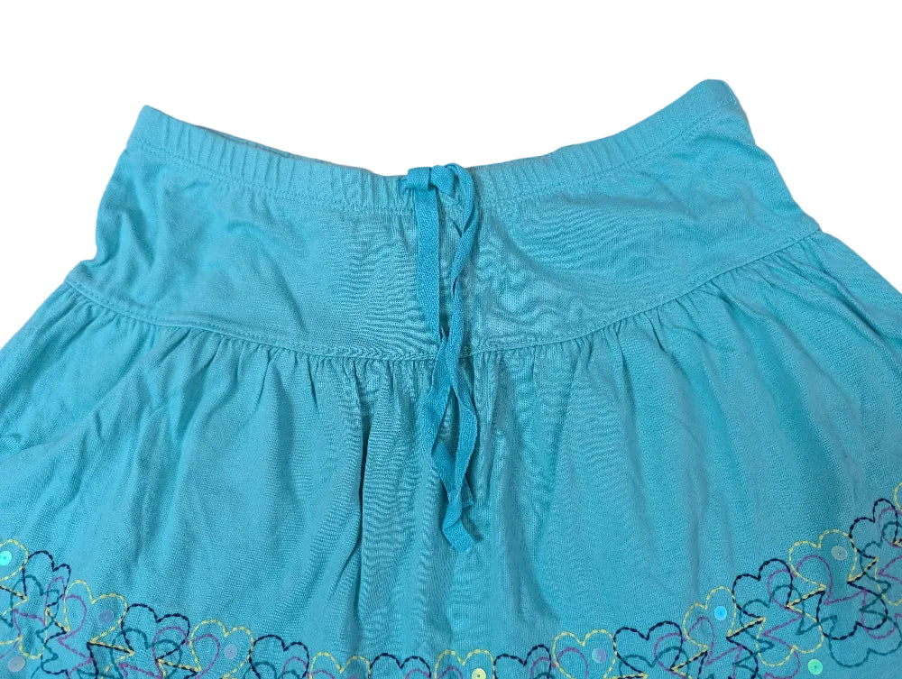 Old Navy Mädchenrock blau mit Stickerei – Gr. 122/128
