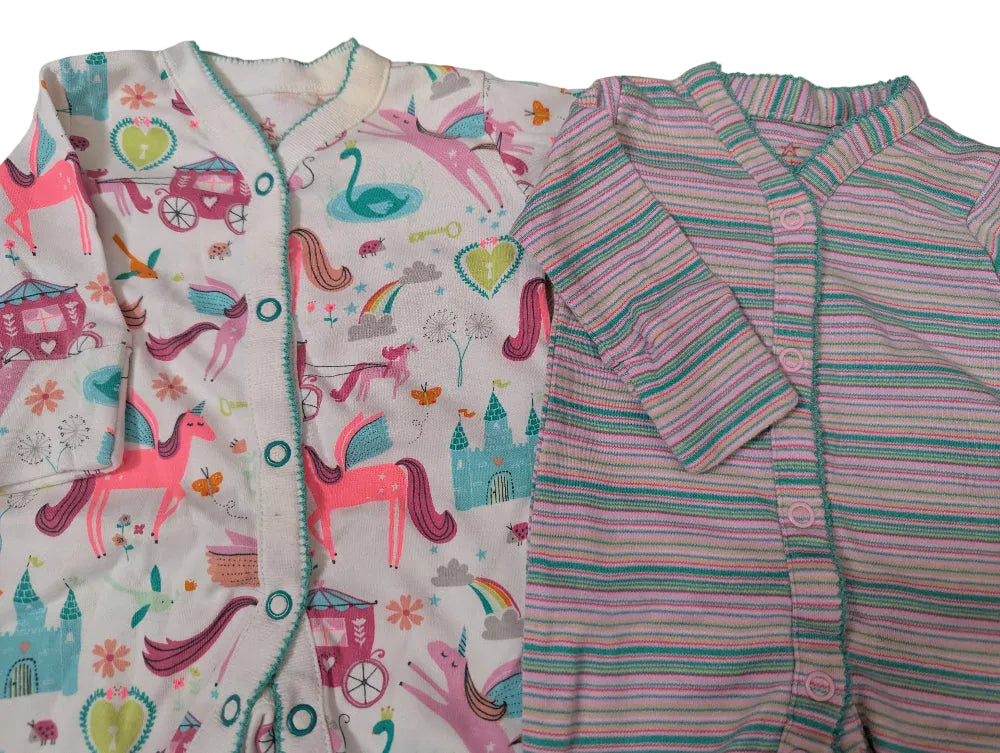 Next - Schlafanzug Pyjama 2er Pack Mädchen secondhand Gr. 44-50
