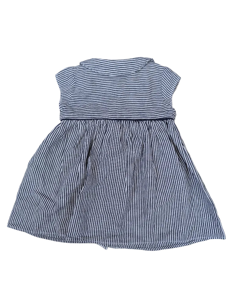 Next Baby - Kleid Mädchenkleid Mädchen secondhand gestreift Gr. 62-68