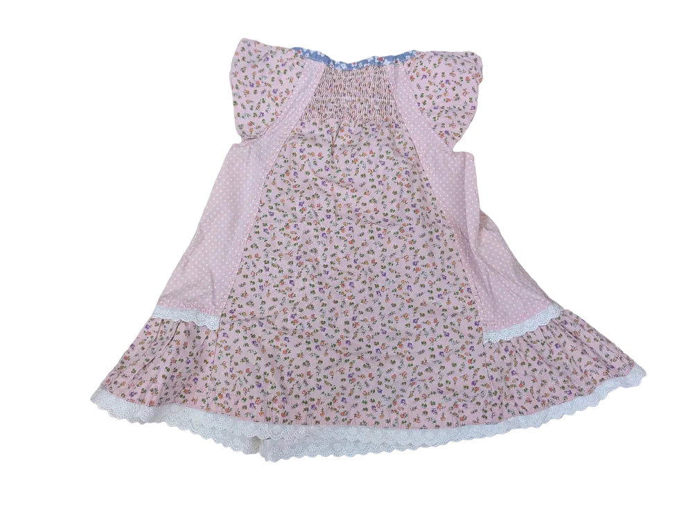 Next Mädchenkleid rosa mit Blumen, Gr. 74