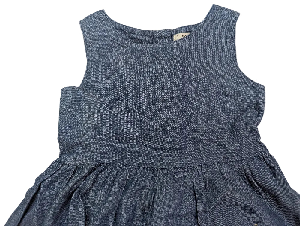 Next Mädchen-Jeanskleid blau, Gr. 74