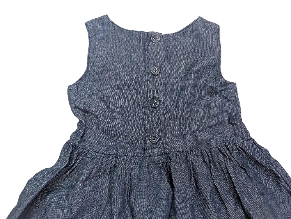 Next Mädchen-Jeanskleid blau, Gr. 74