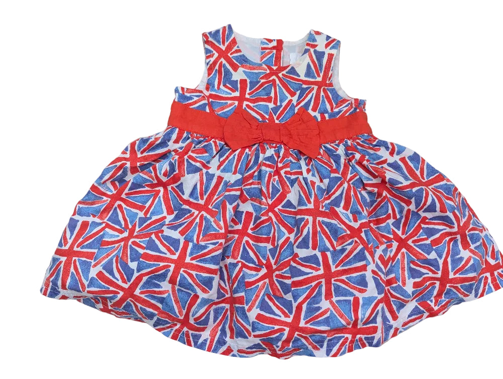 Next Babykleid Mädchen mit Union-Jack-Motiv, Gr. 50–56