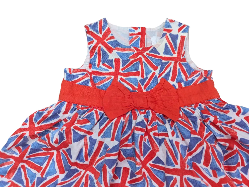Next Babykleid Mädchen mit Union-Jack-Motiv, Gr. 50–56
