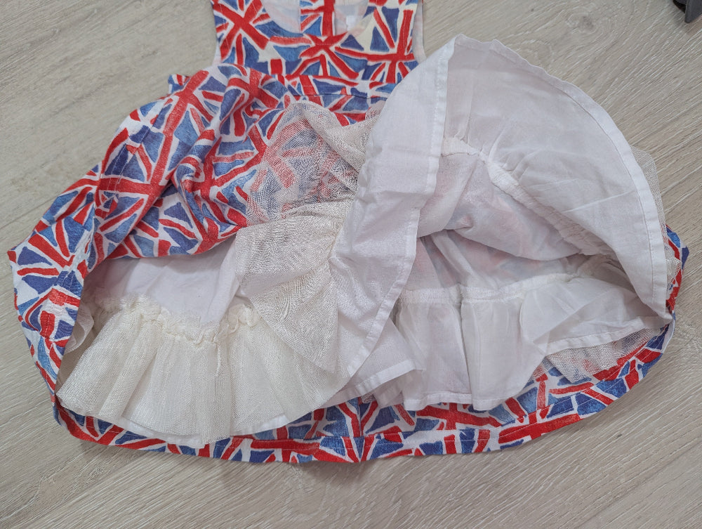Next Babykleid Mädchen mit Union-Jack-Motiv, Gr. 50–56
