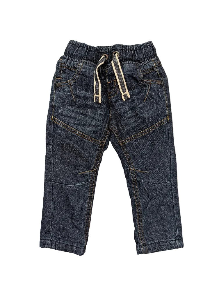 Next Jungen-Jeanshose blau, gefüttert, Gr. 74