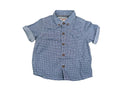 Next Jungenhemd blau-weiß Gr. 62/68 – Secondhand