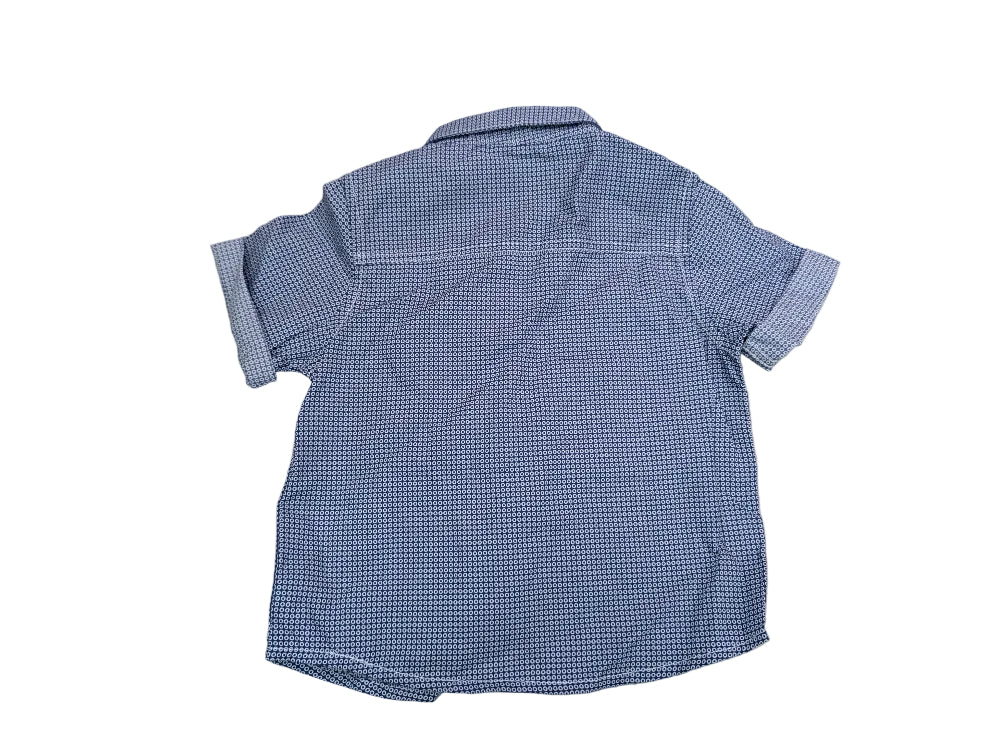 Next Jungenhemd blau-weiß Gr. 62/68 – Secondhand