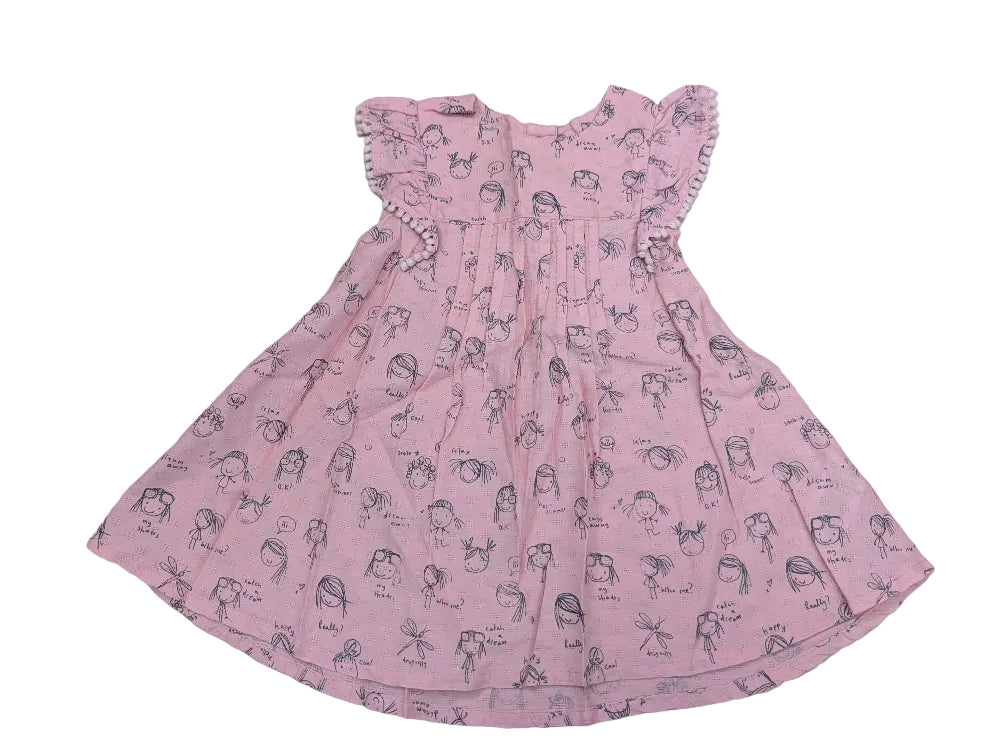 Next Mädchenkleid rosa Gr. 62/68 – Secondhand