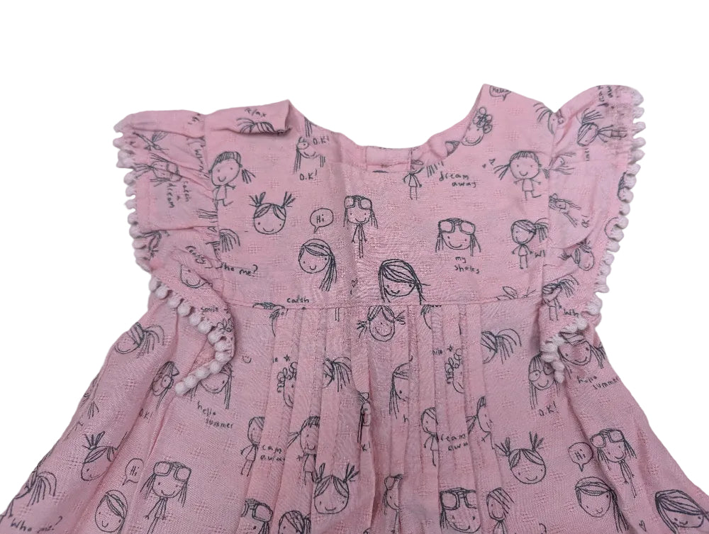 Next Mädchenkleid rosa Gr. 62/68 – Secondhand