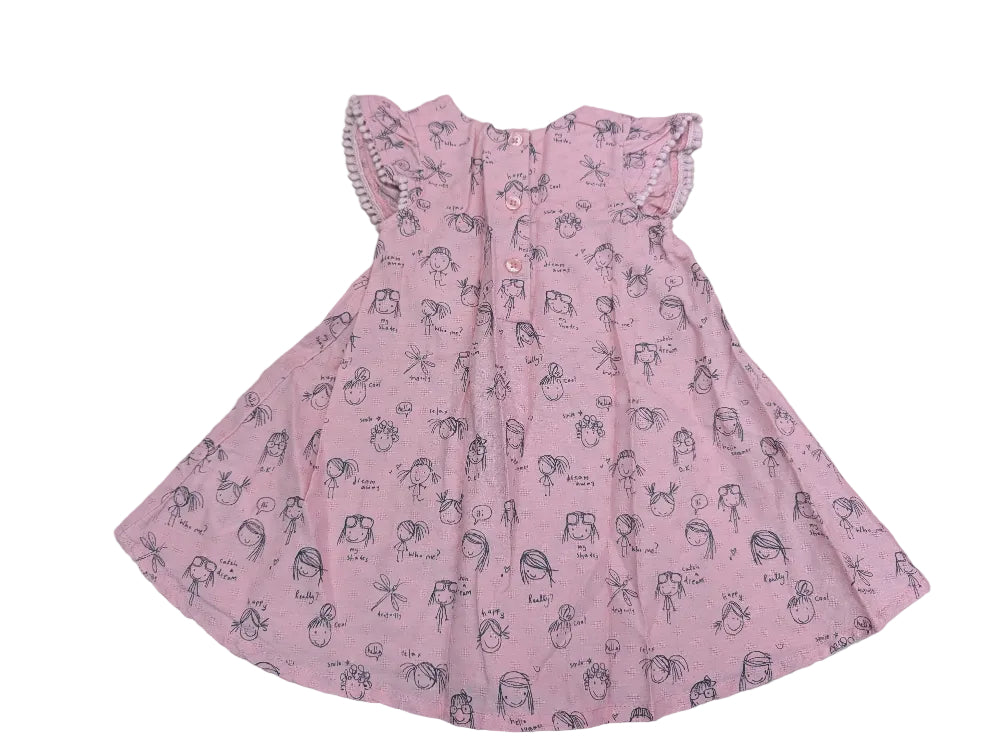 Next Mädchenkleid rosa Gr. 62/68 – Secondhand
