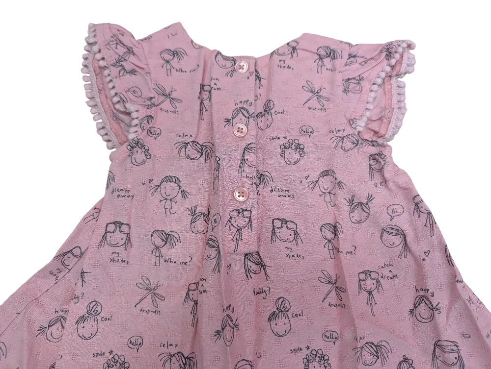 Next Mädchenkleid rosa Gr. 62/68 – Secondhand