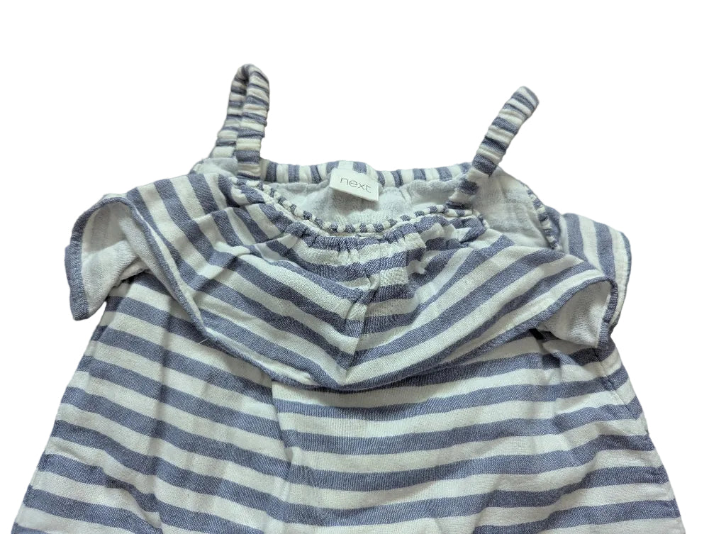 Next Baby-Spieler blau-weiß gestreift – Gr. 74, Secondhand