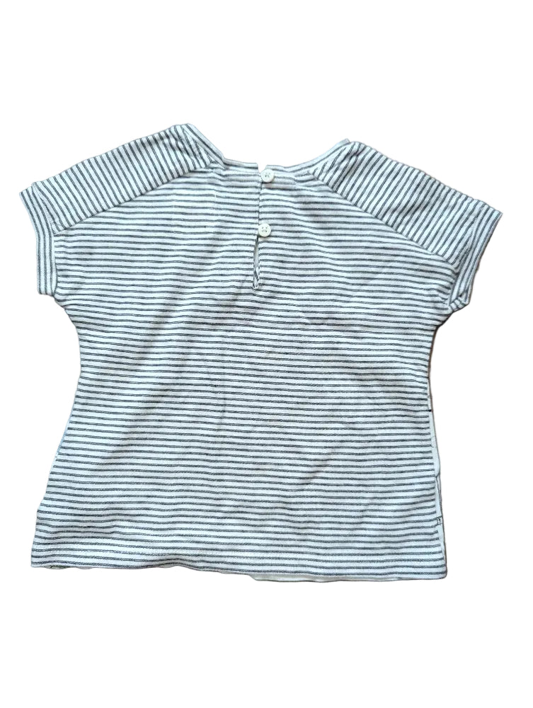 Next Baby-Outfit mit blauer Jeggings und T-Shirt – Gr. 80, Secondhand