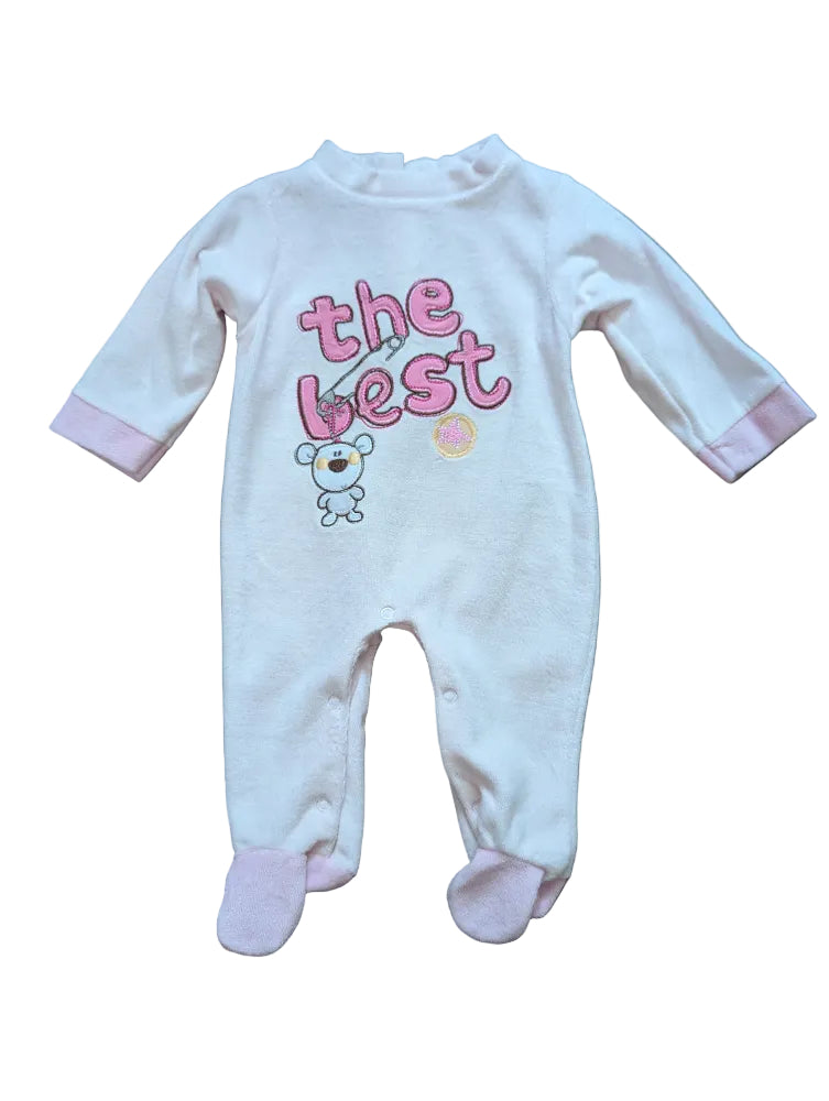 Baby C Fleece-Strampler rosa The Best – Gr. 74, neu mit Etikett