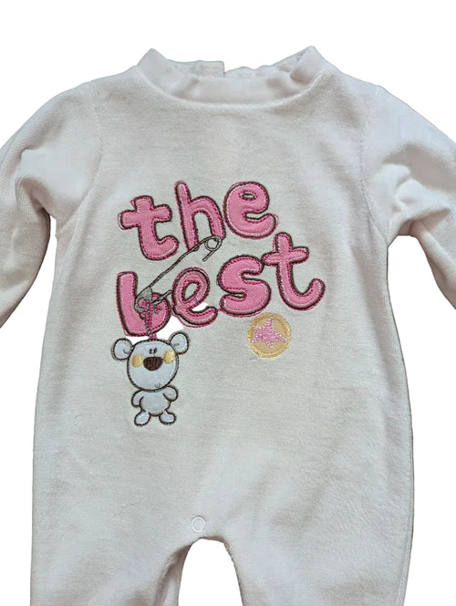 Baby C Fleece-Strampler rosa The Best – Gr. 62/68, neu mit Etikett